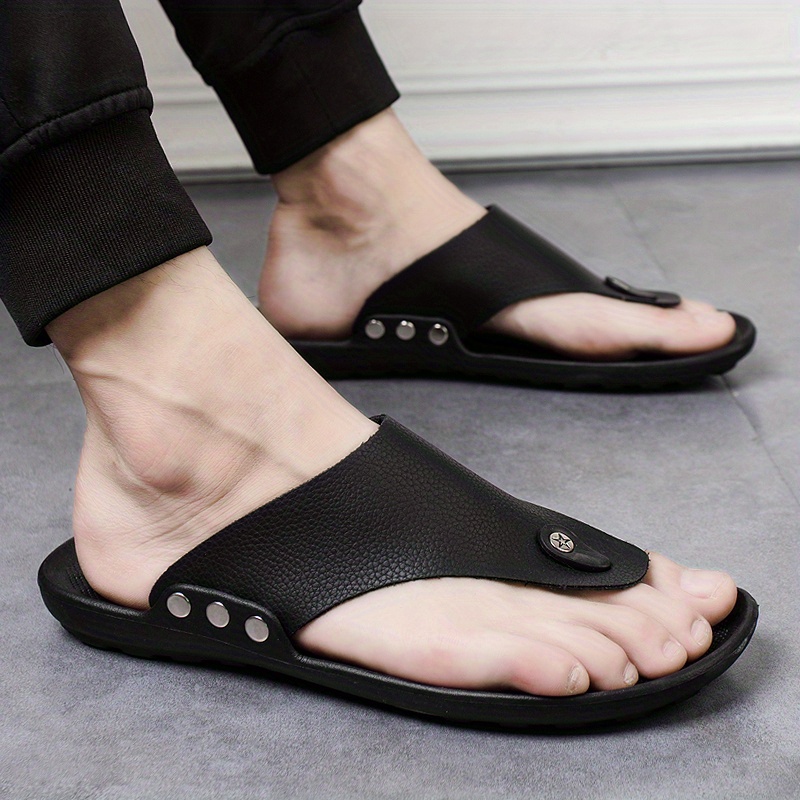 unisex trendy simple breathable non slip slip on sandals casual summer beach outdoors slippers for men women details 9