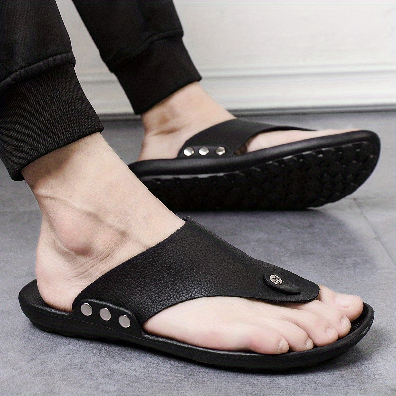 unisex trendy simple breathable non slip slip on sandals casual summer beach outdoors slippers for men women details 10