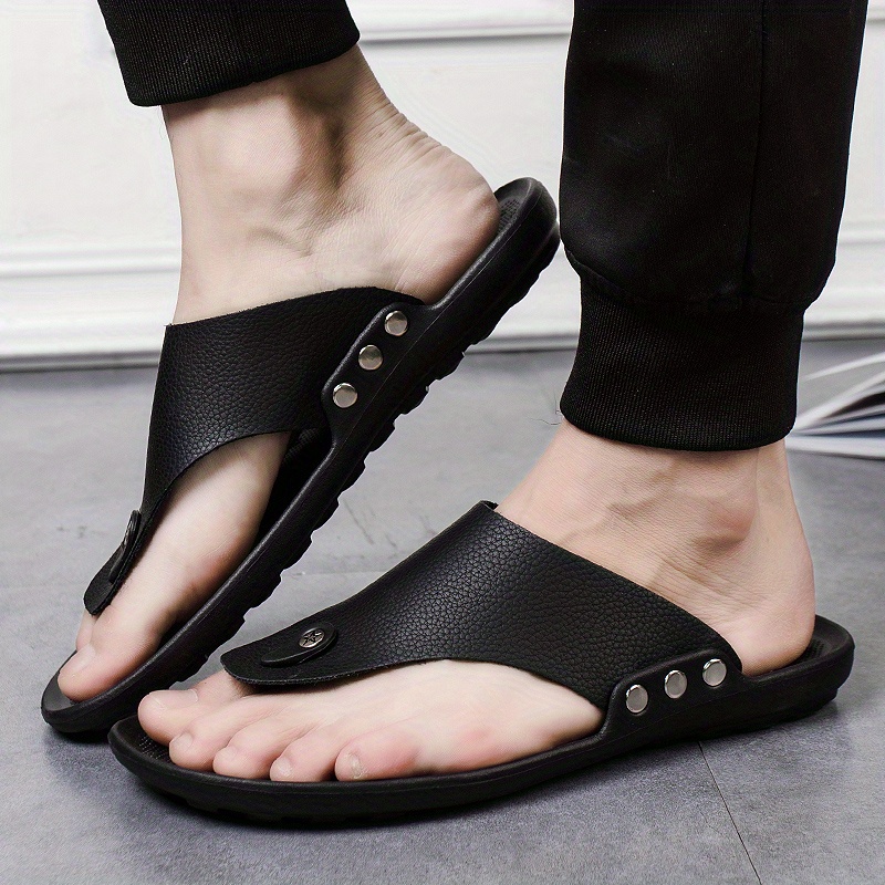 unisex trendy simple breathable non slip slip on sandals casual summer beach outdoors slippers for men women details 12