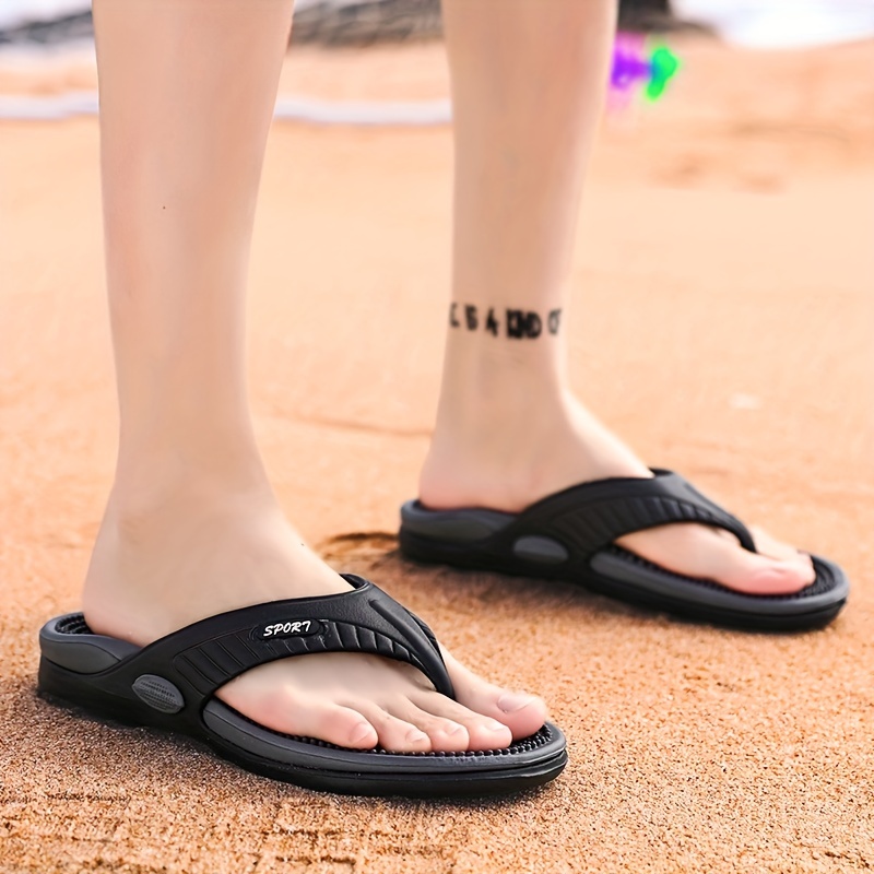 mens massage non slip slides comfortable quick drying slides for indoor outdoor bathroom beach summer details 5