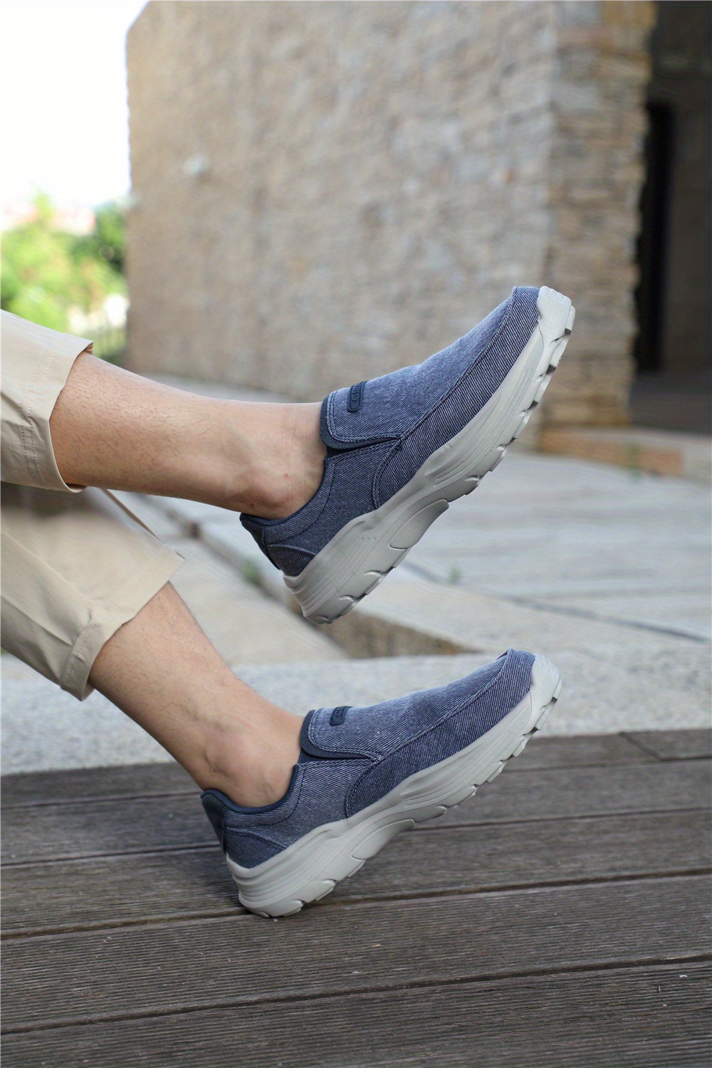 mens loafer shoes breathable comfy non slip slip on shoes mens walking shoes spring and summer details 11