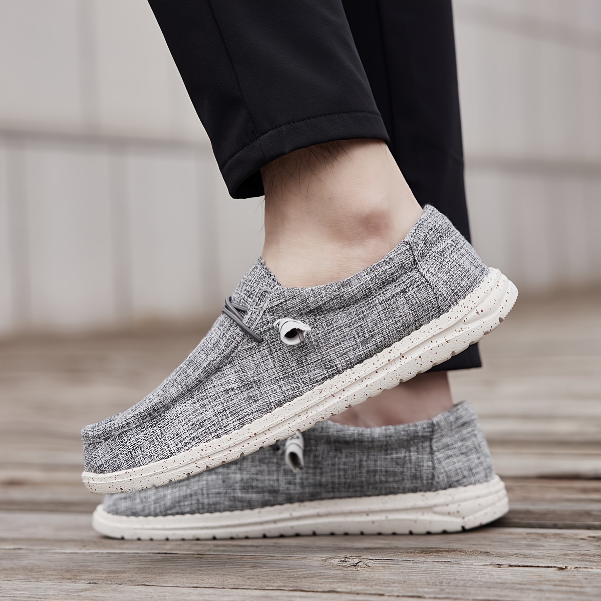 mens canvas sneakers shoes breathable non slip slip on shoes mens shoes spring and summer details 7