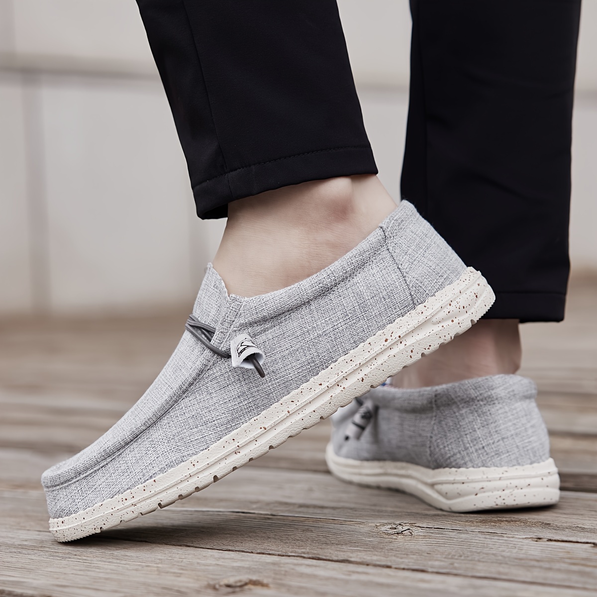 mens canvas sneakers shoes breathable non slip slip on shoes mens shoes spring and summer details 8