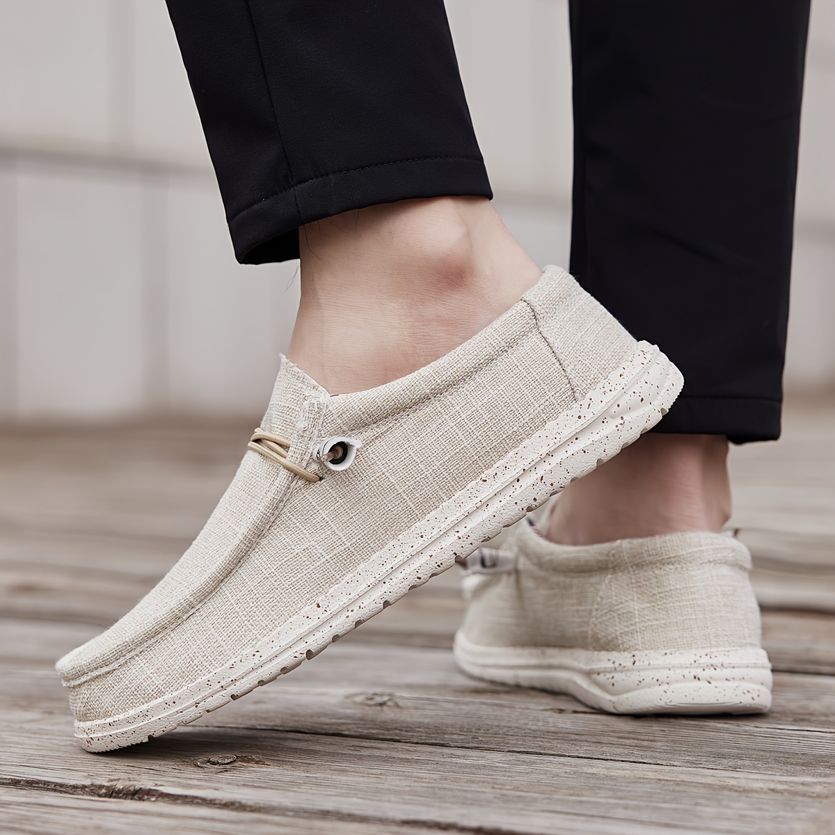 mens canvas sneakers shoes breathable non slip slip on shoes mens shoes spring and summer details 13