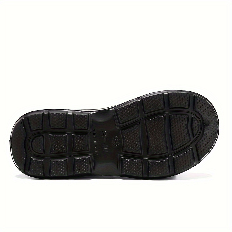 mens solid eva clogs oil proof waterproof non slip slip on shoes chef shoes kitchen cook shoes hospital shoes details 2