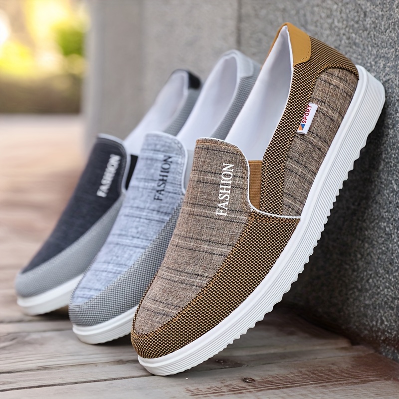 Men s Breathable Casual Loafers, Lightweight Anti-skid Slip On Shoes For Outdoor Walking Driving, Men s Street Footwear, Spring And Summer details 1