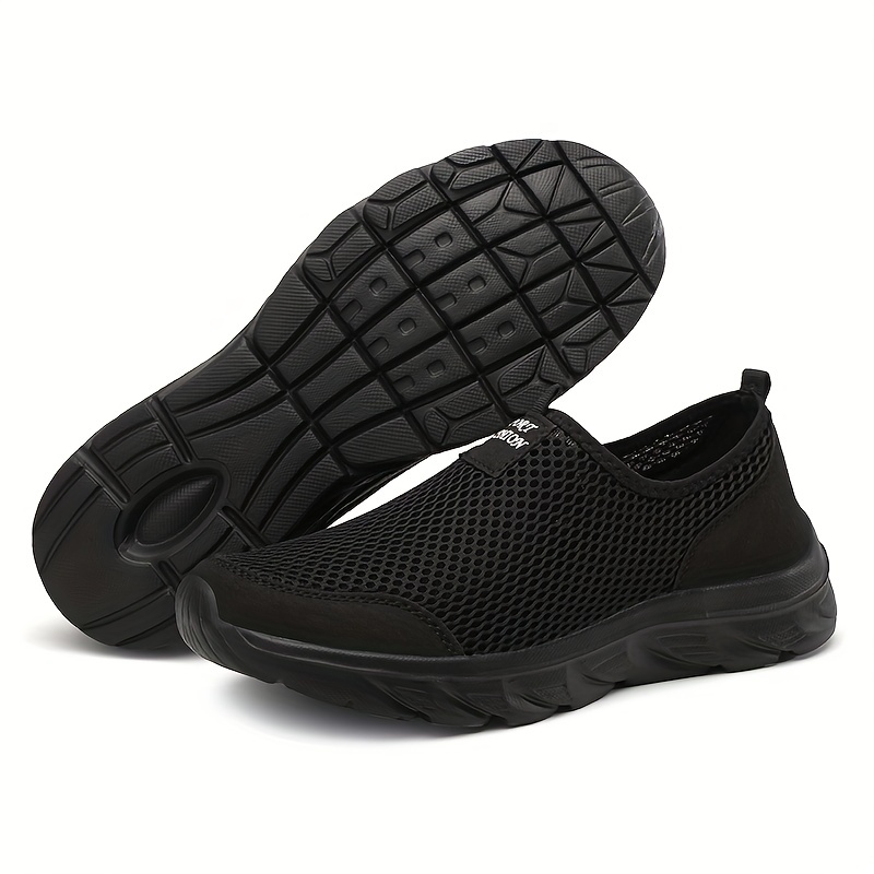 mens breathable mesh lightweight slip on casual shoes sock shoes spring and summer details 2