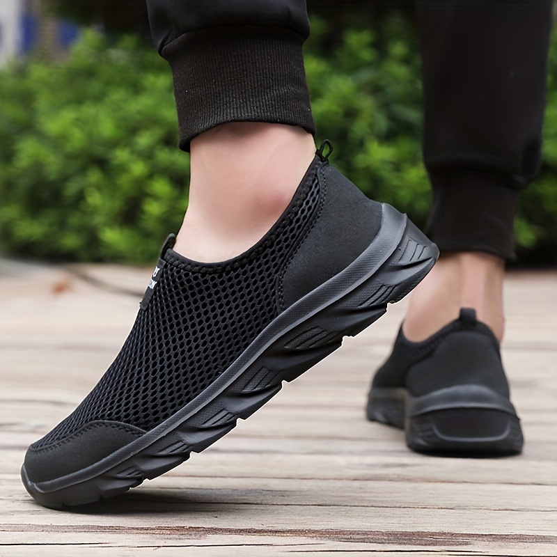 mens breathable mesh lightweight slip on casual shoes sock shoes spring and summer details 6