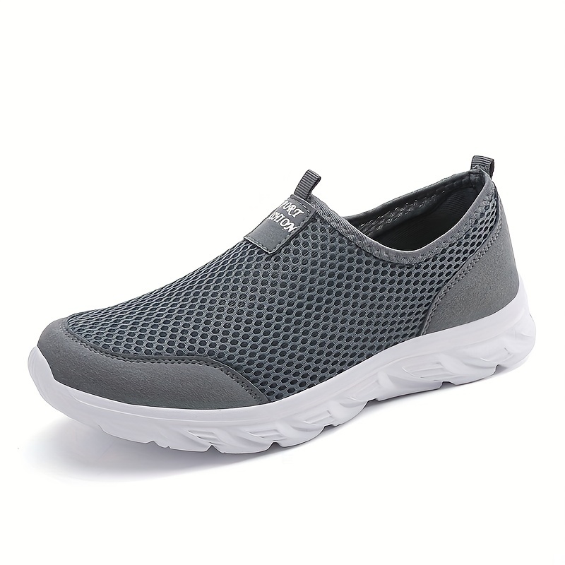 mens breathable mesh lightweight slip on casual shoes sock shoes spring and summer details 9